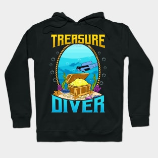 Awesome Scuba Diving Treasure Diver Hoodie